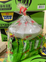 今麦郎1袋半元气豚骨汤面促销装送碗（6袋一组）